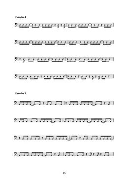 A sixteenth-note reading exercise using ties