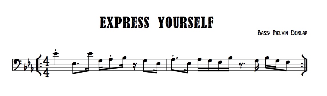 Groove Of The Week #9: Charles Wright & The Watts 103rd Street Rhythm Band  - 'Express Yourself' - Free Bass Transcriptions