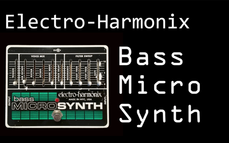 EHX bass micro synth demo