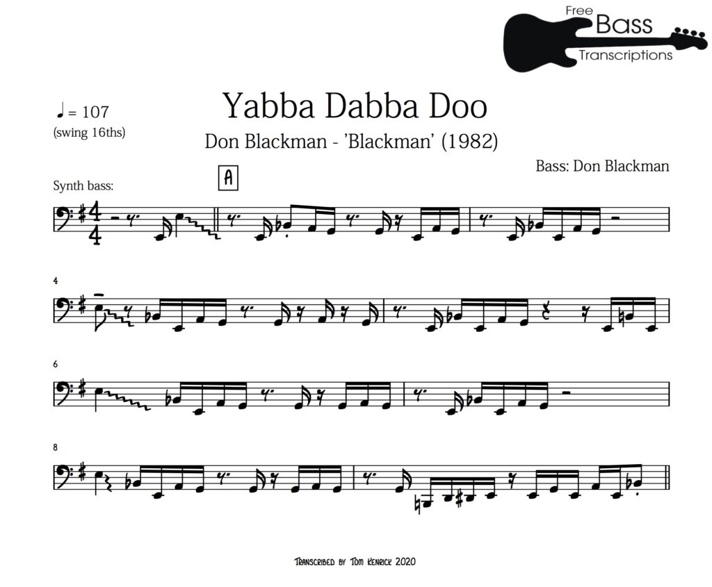 Groove Of The Week #56: Don Blackman - 'Yabba Dabba Doo' - Free