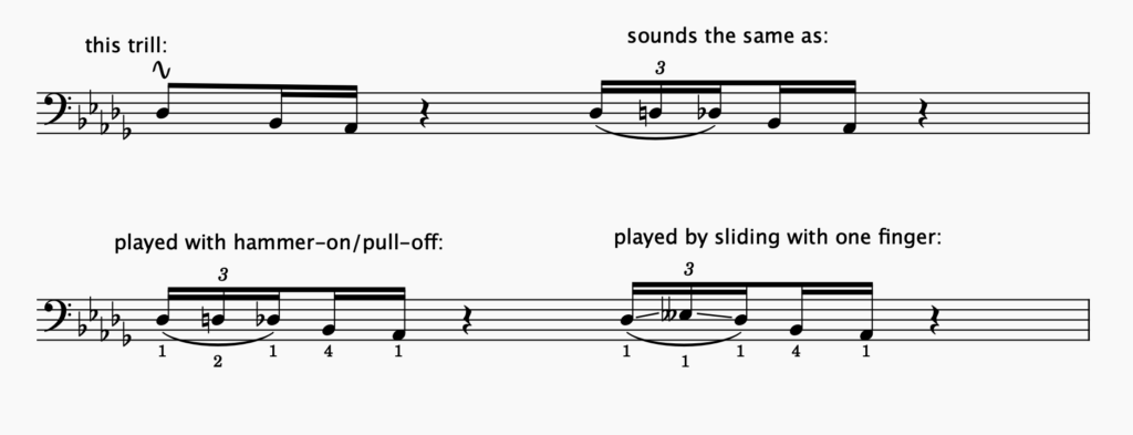 explanation of Joe Dart's trills from Christmas in L.A.