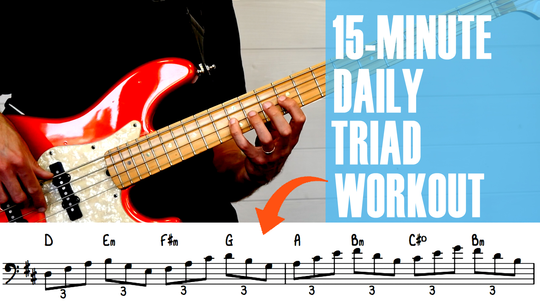 bass triad exercises: 15-minute daily triad workout