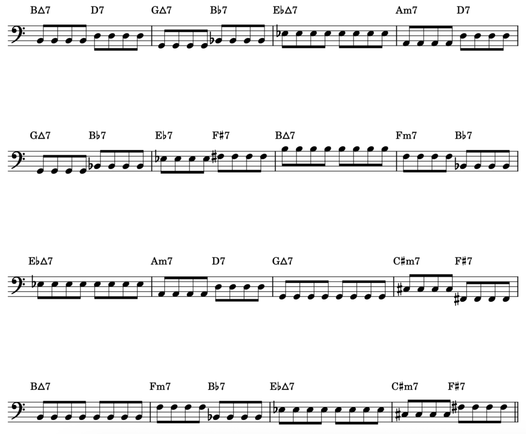 Flea's punk-rock take on John Coltrane's "Giant Steps"