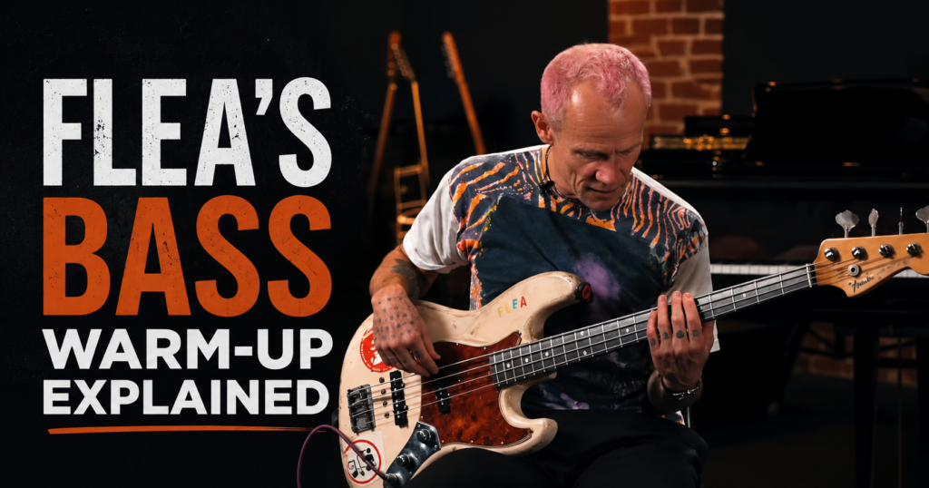 Flea’s bass warm-up explained